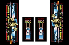 Bally Midway Spy Hunter Pinball Machine CABINET Decal Set