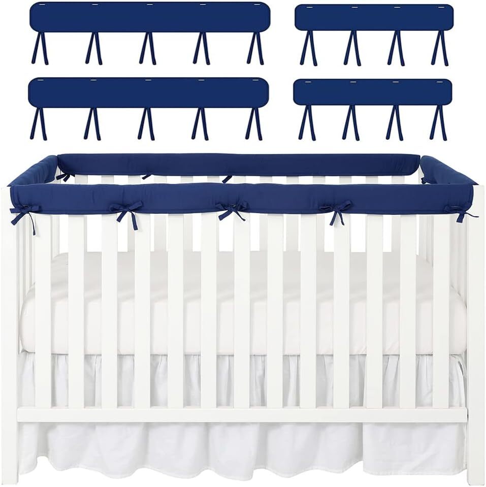 Baby Cot Rails Guard, 3pcs Baby Cribe Rail Cover Protecteur Pour Mâcher