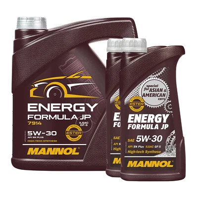 MANNOL Energy Formula JP 5W-30 Huile Moteur API SP RC, 6 L, CHRYSLER MS-13340 - Photo 1/4