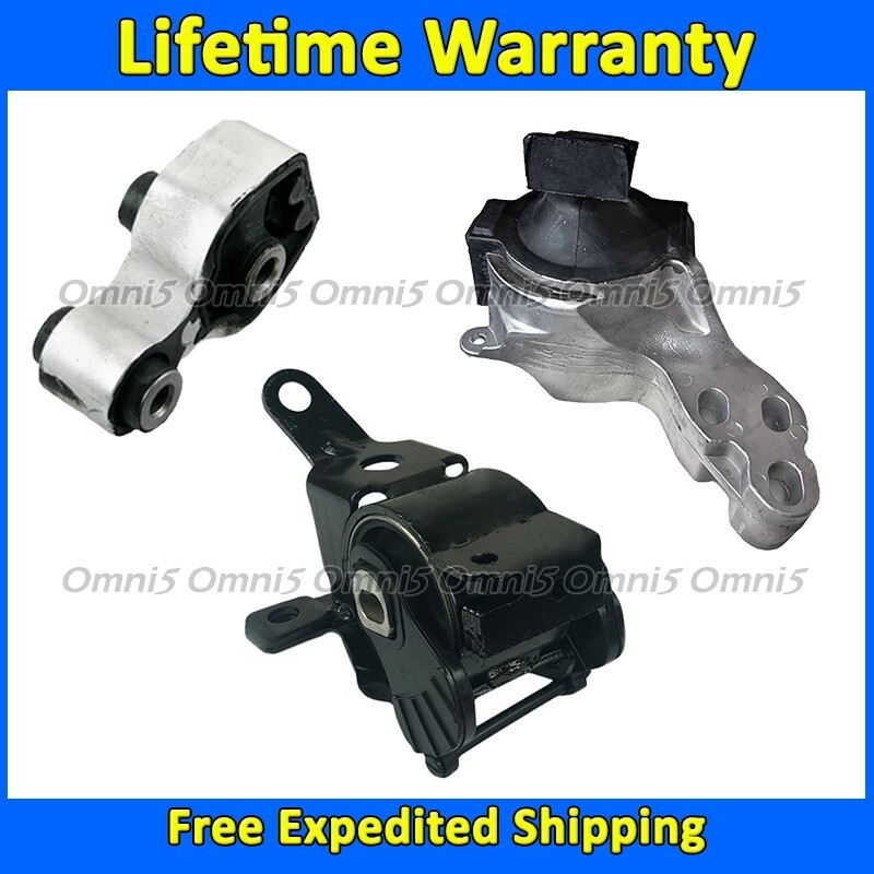 K3677 Motor & Trans Mount Set 3pc For 14-17 Mazda 6 AT/14-16 Mazda