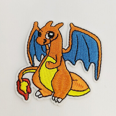 Pokémon CHARIZARD Embroidered Patch Iron On Sew On Pokemon FREE ...