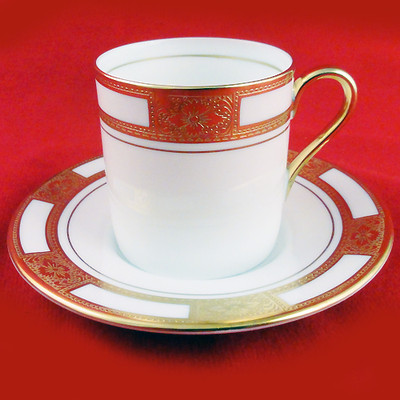 AYNSLEY EMPRESS Demi Tasse After Dinner Cup & Saucer NEW NEVER USED   England