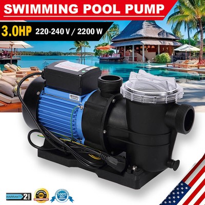 3 HP Swimming Pool Pump Motor Strainer Generic For Hayward bomba de piscina