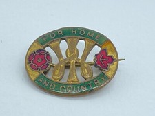 WW2 Women's Institute - For Home & Country - Enamel Pin Badge - Fattorini & Sons