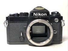 Black Nikon FE SLR film camera body; no lens - Rare Beauty, Very Nice 
