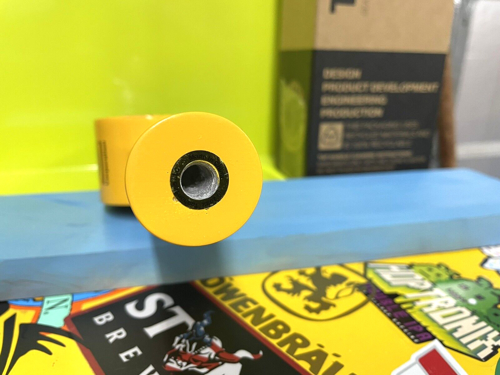 HUB HOPWORKS BEER Tap Handle ABOMINABLE MONSTER OREGON Craft Brewery 10.5” NEW