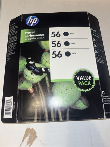 Original HP ~ Tri Value Pack ~ # 56 schwarz ~ abgelaufen/garantiert 3er SET 2014