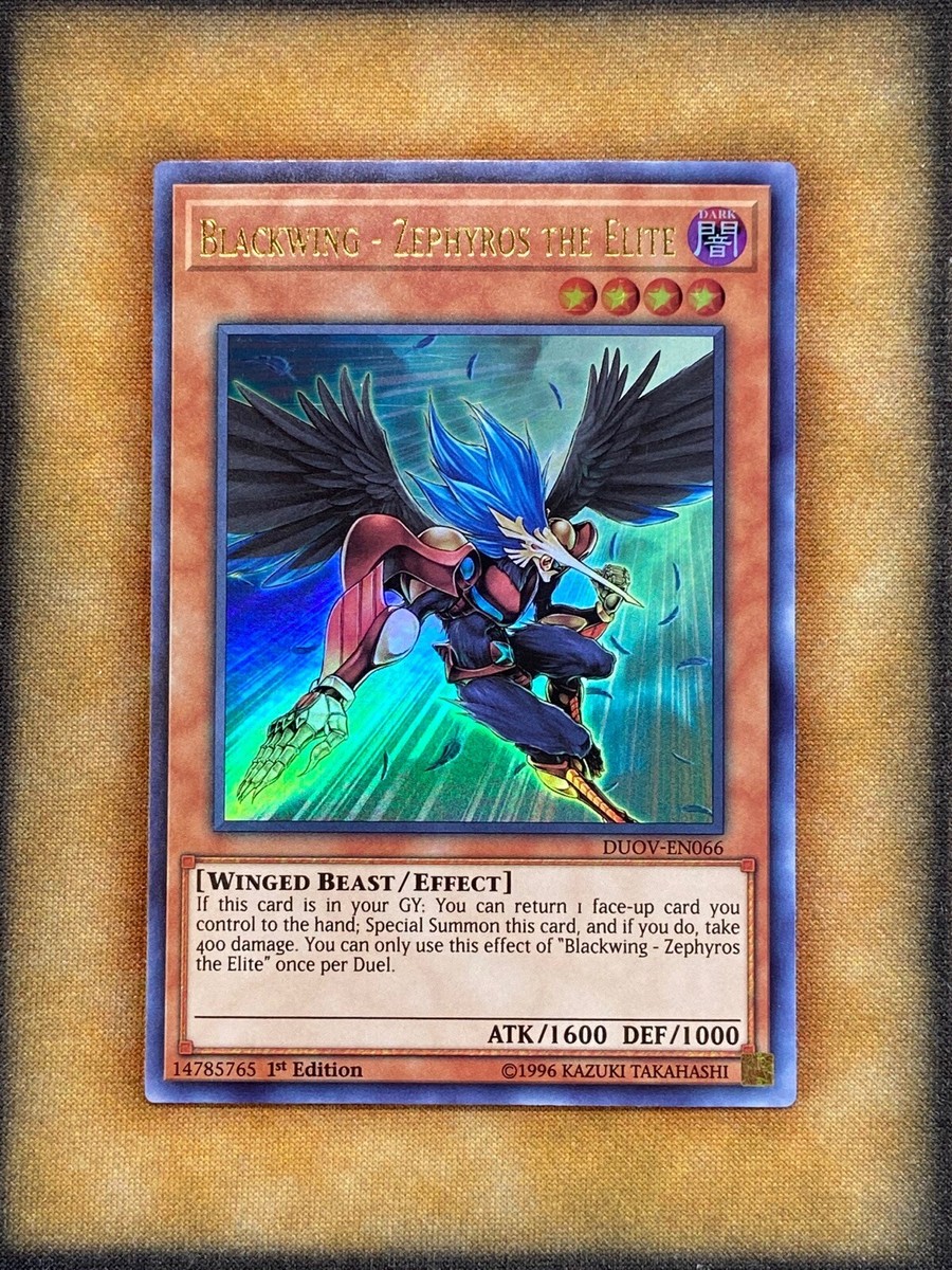 Yugioh Blackwing - Zephyros the Elite DUOV-EN066 Ultra Rare 1st Ed NM | eBay