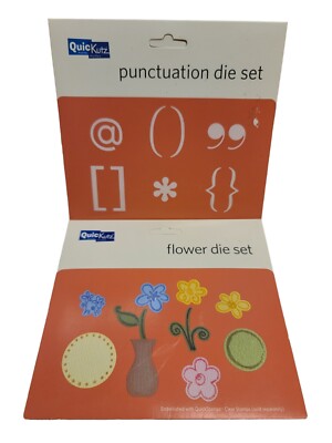 Quickutz FLOWER Die Set & PUNCTUATION Die Set