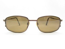 EASYTWIST SPORTS WRAP METAL BROWN CLIP-ON SUNGLASSES 54-135 116096