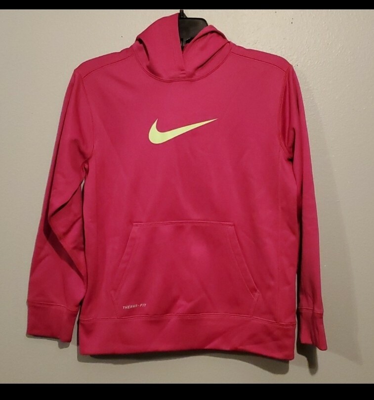 nike therma fit hoodie pink