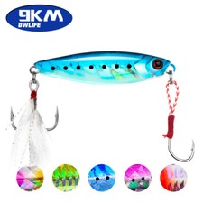 9KM Mixed Pack of 5Pcs Micro Jig Sink Lure Hard Baits Fishing Lure for Saltwater