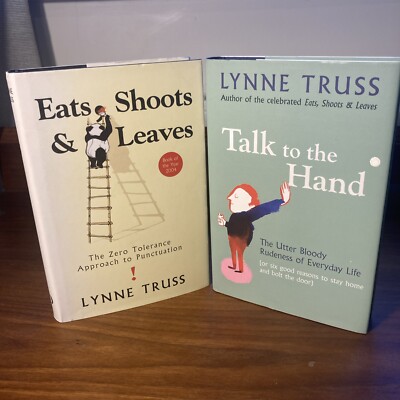 Lynne Truss Book Bundle X 2 Hardbacks VGC  FREE POST Eat Shoots/ Talk To The ..