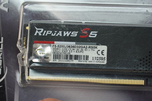 G.SKILL RIPJAWS S5 DDR5-5200 CL36-36-36-83--- 32GX2 (F5-5200J3636D32GA2-RS5K) - Bild 3 von 4