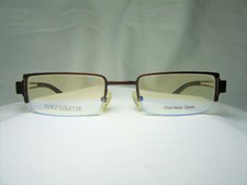 Chez Colette, eyeglasses, square, half rim, frames, women's, NOS, fancy vintage