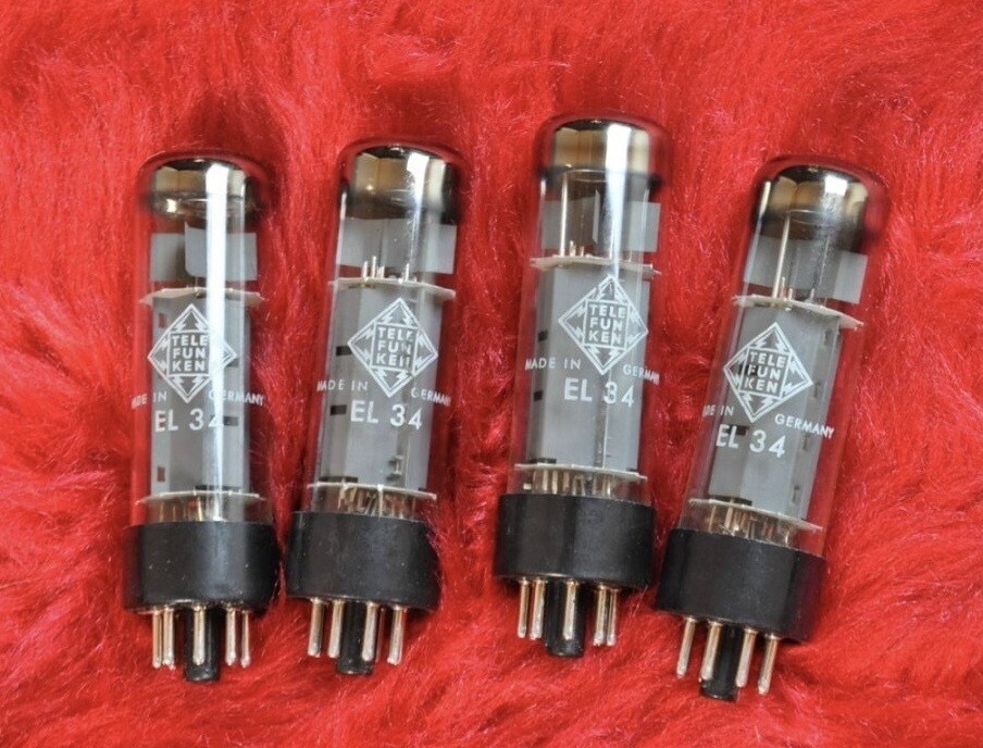 TELEFUNKEN EL34 Vacuum Tubes eBay
