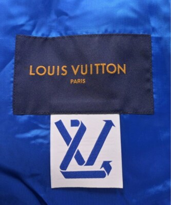 LOUIS VUITTON Varsity Jacket BluexWhite 52(Approx. XXL LOUIS VUITTON Varsity Jacket BluexWhite 52(Approx. XXL