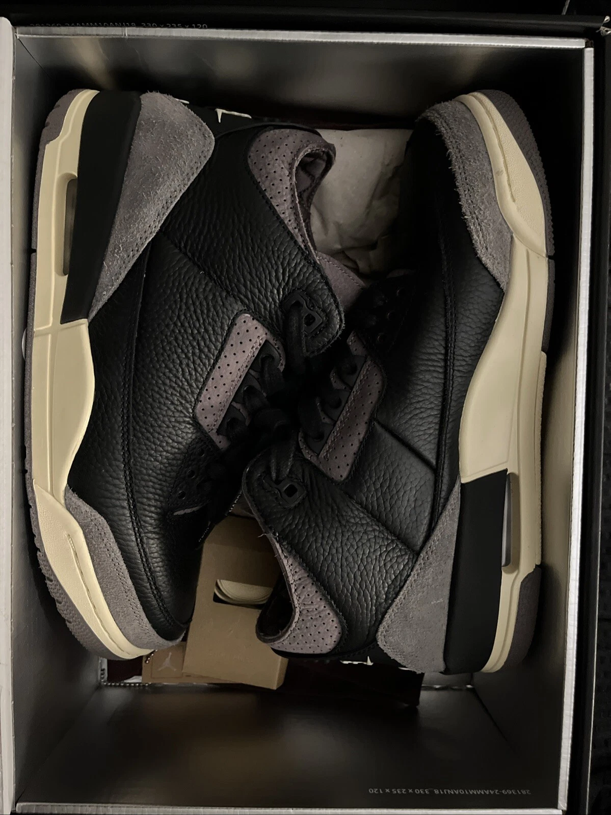 Taglia 10 5 A Ma Maniére x Air Jordan 3 retrò mentre dormivi con