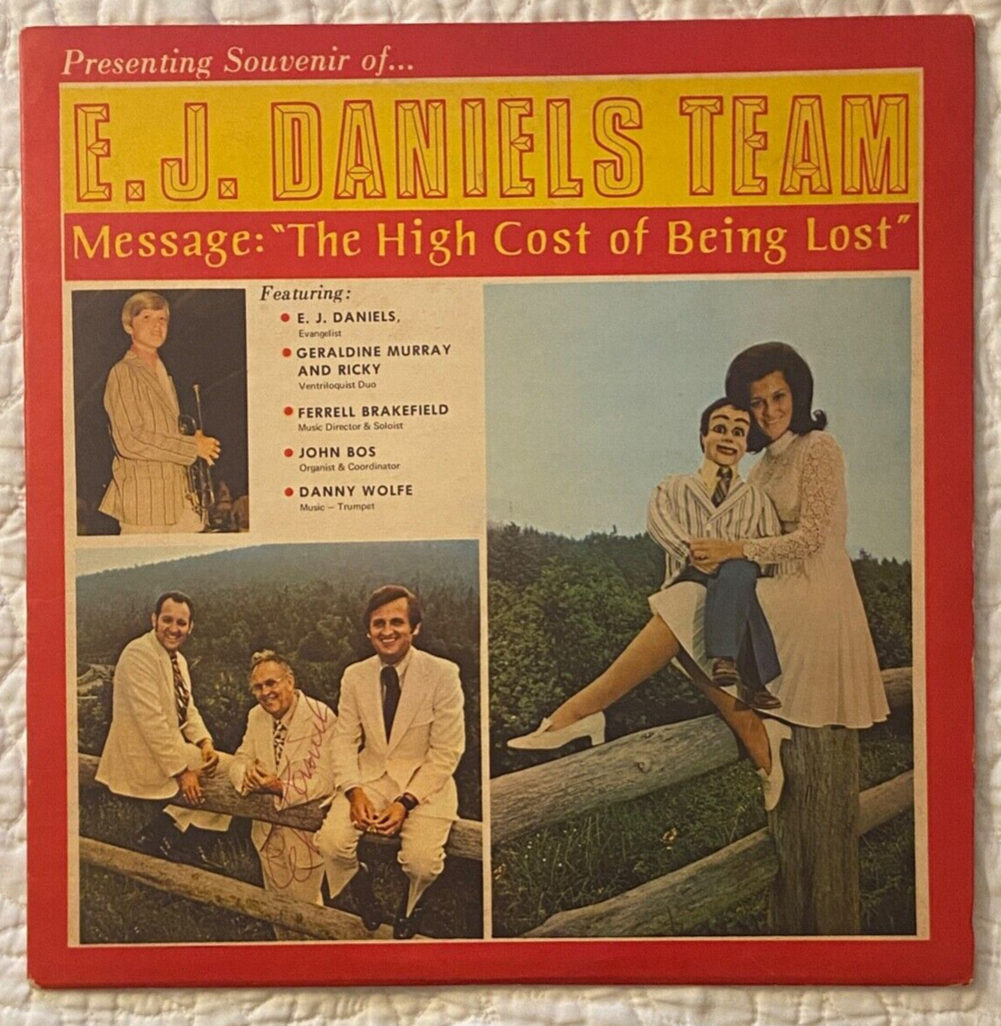 THE E.J. DANIELS TEAM High Cost Of Being Lost RARE 60s XIAN JAZZ & VENTRILOQUISM