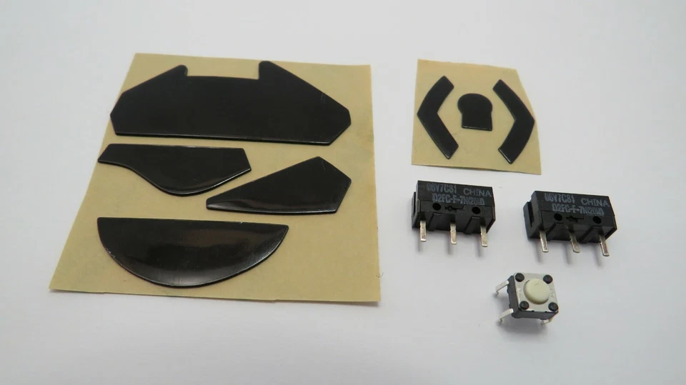 Logitech G402 Ersatz-Füße + 2x Schalter (R & L) 50 Mio-Klick + 1x Mittel-Klick - Bild 3 von 4