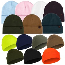 100 Acrylic Fine Knit Watch Cap Winter Hat