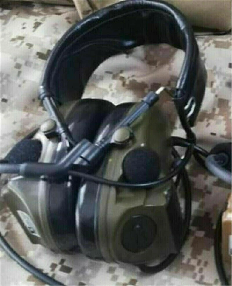 TCA Tactical Hunting Comtac III Headset Military Noise Reduce Headphone Green - Image 2 of 4