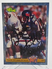 1993 Classic Draft Picks Dana Stubblefield #94 RC 49ers Signed Autographed Card
