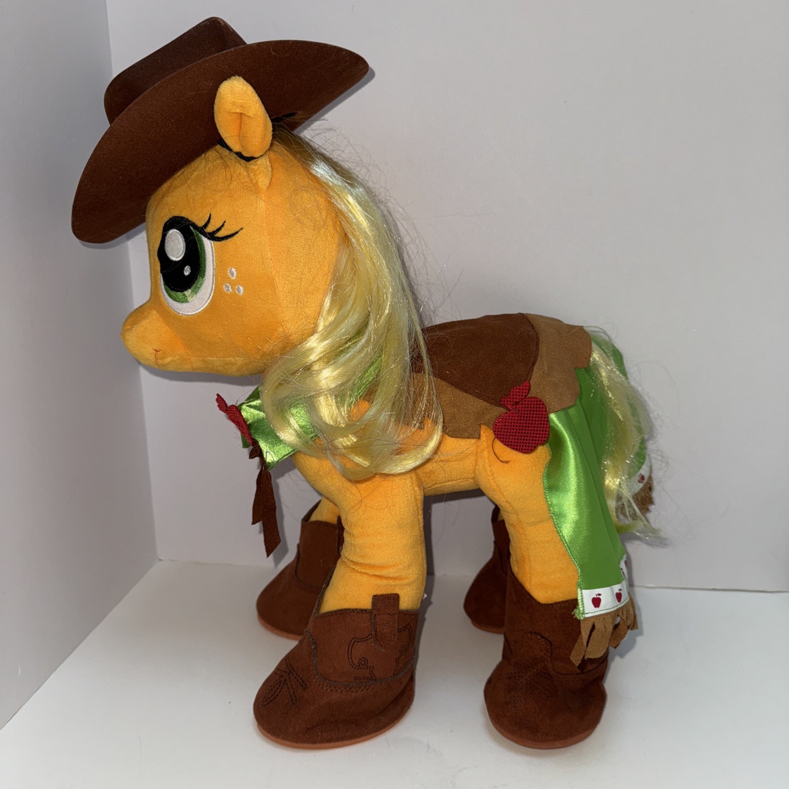 Costruisci un orso MY LITTLE PONY APPLEJACK peluche peluche ANIMAL mantello cowboy cappello stivali