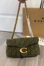 Model Number CW620 Tabby Shoulder Bag 26 Suede/Smooth Leather Olive Women Rare