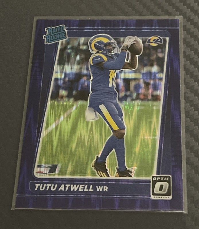 2021 Donruss Optic Rated Rookie Tutu Atwell #220 Purple Shock Prizm