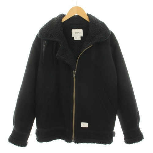 WTAPS OVIS Military Wool Nylon Jacket Black Size 02 Men's Outer Layer (Ages 14+)