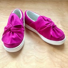 Cat Jack Toddler Slip On Sneakers Size 9 Pink Bow Knot Shoes