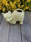 MCM McCoy Pottery Yellow Cat Kitten Planter - Indoor Flower Container