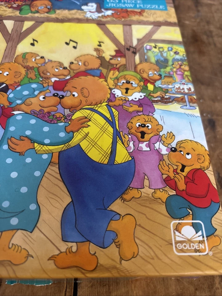Vintage Berenstain Bear Puzzle 1993 Complete 63 Piece Golden Special Edition - Image 3 of 4