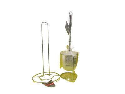Bath & Bliss Toilet Bruss & Holder + Cooking Concepts Paper Holder Both New