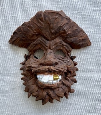 Inscryption Prospector Mask 3D Printed Hand Painted Cosplay Gold Tooth Game Prop