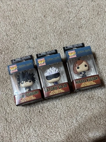 jujutsu kaisen funko pop keychains 2 set (GOJO NO LONGER AVAILABLE)