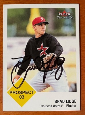 Brad Lidge Signed 2003 Fleer Tradition #432 Houston Astros