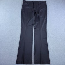 Gucci Uniform Women's Size 44 (33x34) Dark Brown Wool Blend Trouser Pants Y2K