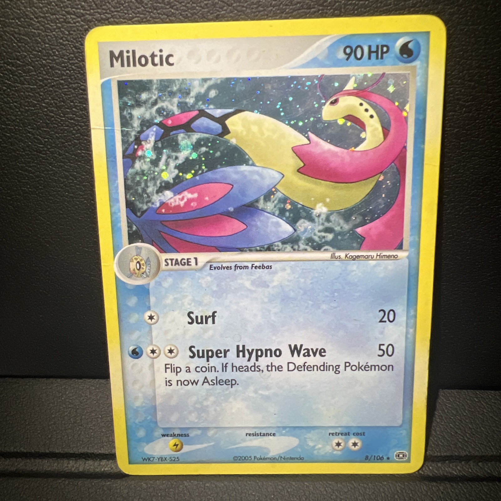 Milotic 8/106 Emerald Holo Vintage Pokemon LP