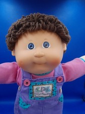 Cabbage Patch Kids Rare HM30 Transitional Girl Brown Hair Blue Eyes 1980s