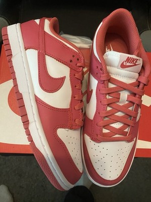 Nike Dunk Low Infra red White Pink 42 Rot Weiß