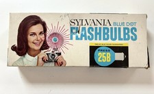 Vintage Sylvania Blue Dot Flashbulbs Press 25B Twelve Pack COMPLETE UNUSED