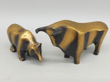 Modernes Börsenfiguren Set Bulle und Bär  B...
