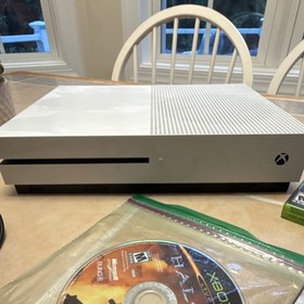 Microsoft Xbox One S White Console w/ Power Cable & Games, Star Wars