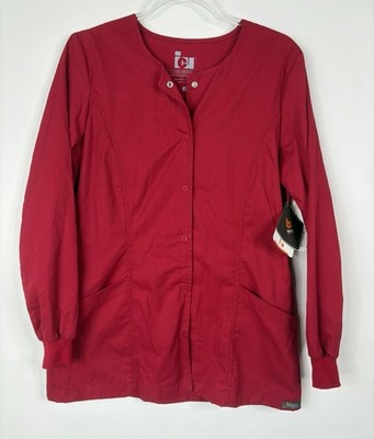 ICU by Barco Scrub Jacked Womens Size S Red Hot Tamale 6433 Medical NWT