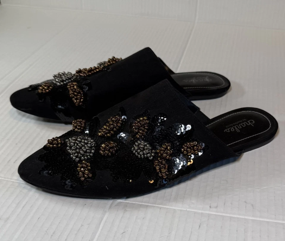 Charles by Charles David Women's Size 10M Fickle Beaded Embellished Mule Black - Изображение 2 из 4