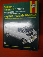 1971-03 DODGE PLYMOUTH FULL SIZE VAN HAYNES SERVICE MANUAL 02 01 00 99 98 97 96