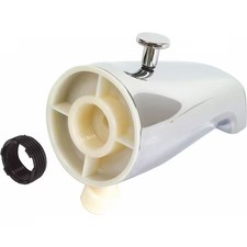 Zoro Select 15086 Diverter Spout, 5-1/4" L, Chrome Finish, 15086