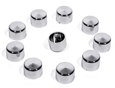 Schrauben Abdeckungen 1/4'' Chrom 9mm f Harley Davidson Motor Getriebe Bolt Cover